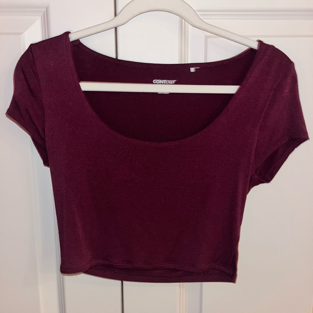 Maroon pacsun crop top